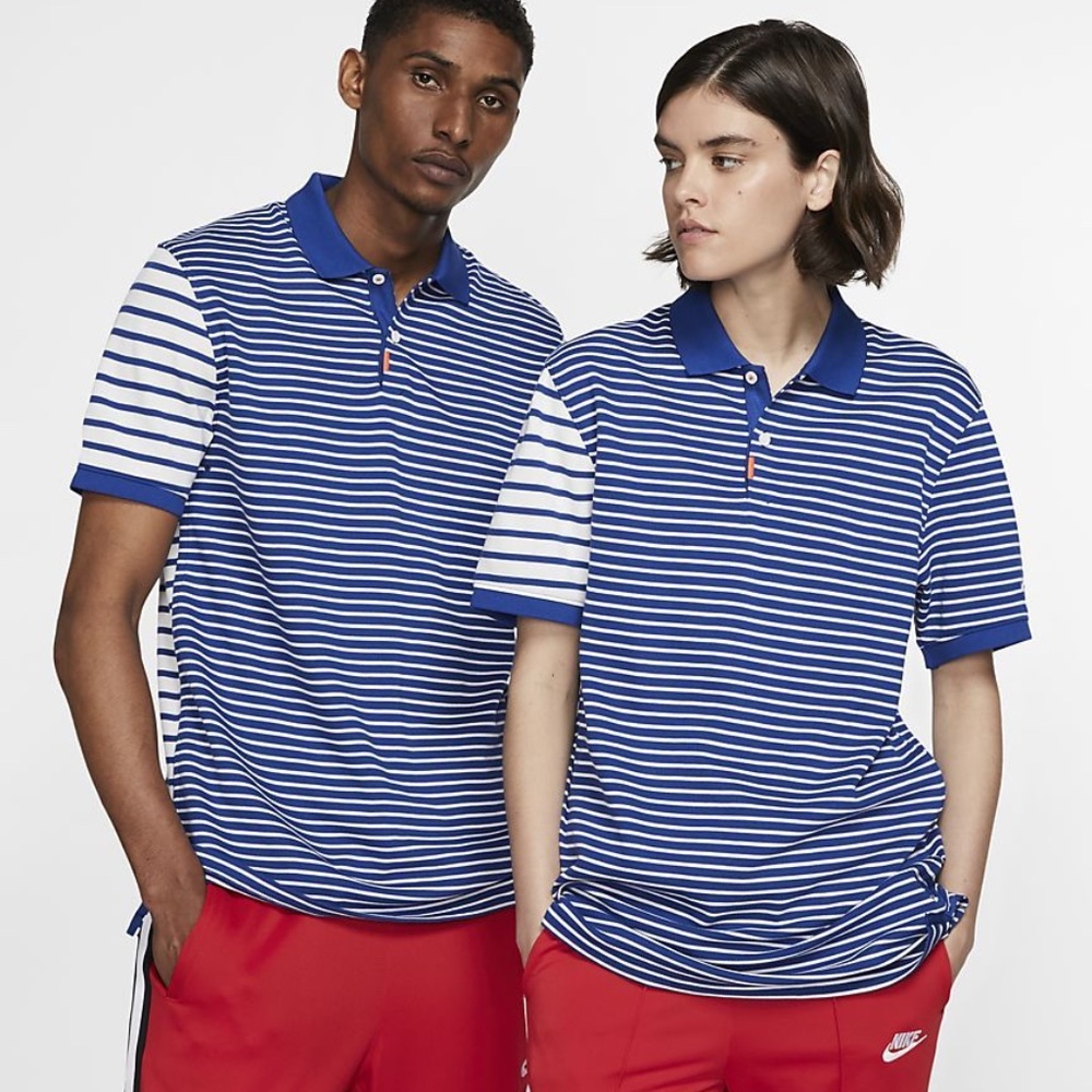 Men’s (Unisex) Nike Polo (XL). Blue and Whte. (NWT)